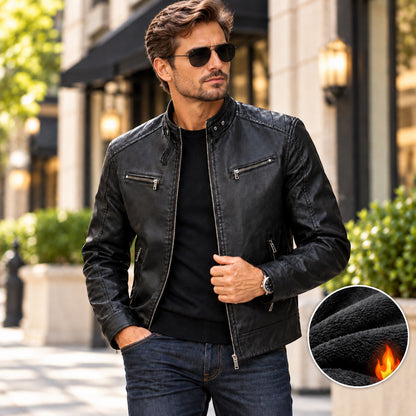 Men's Classic Retro Biker Jacket