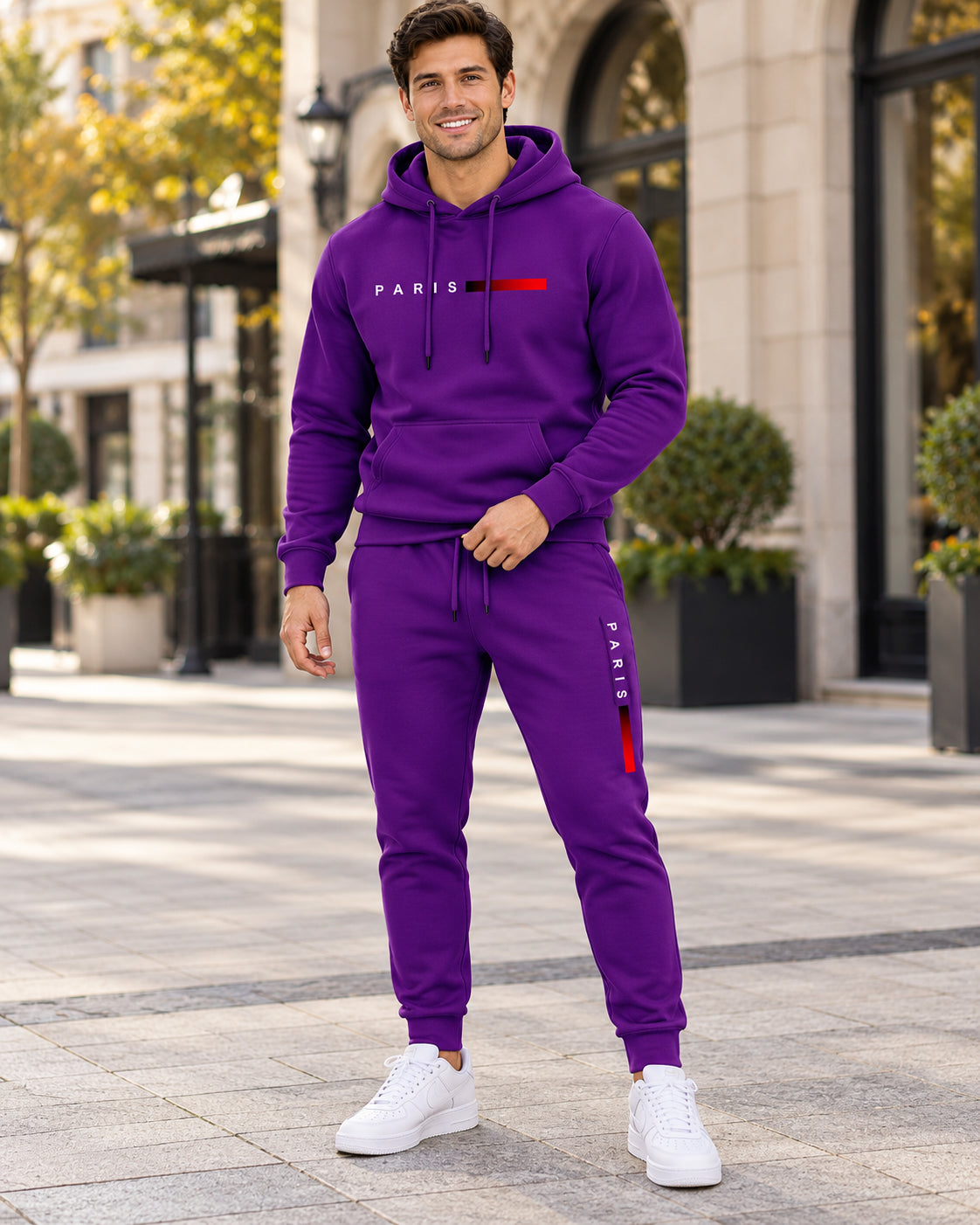 Men's Casual Hoodie and Jogger Pants Set