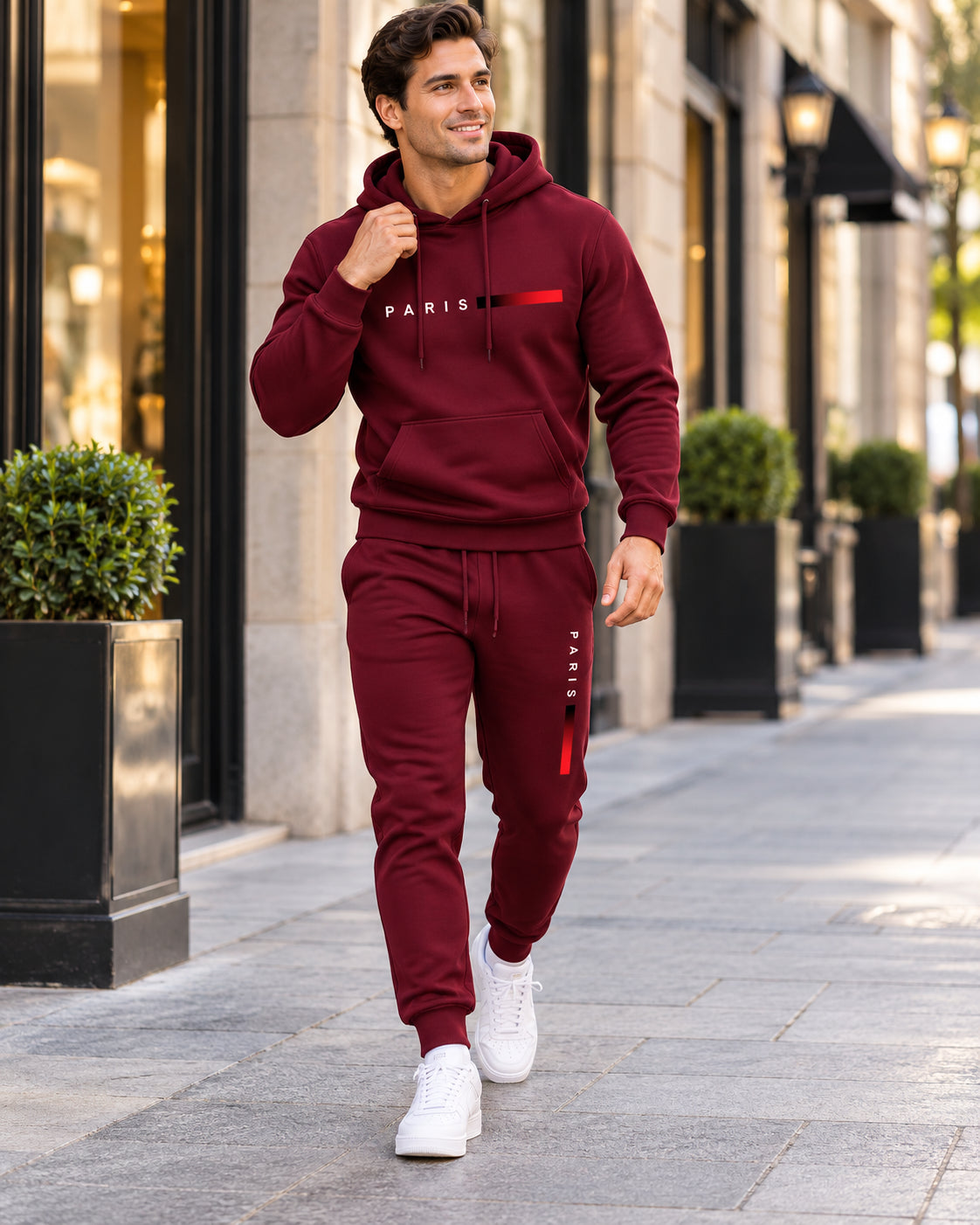 Men's Casual Hoodie and Jogger Pants Set