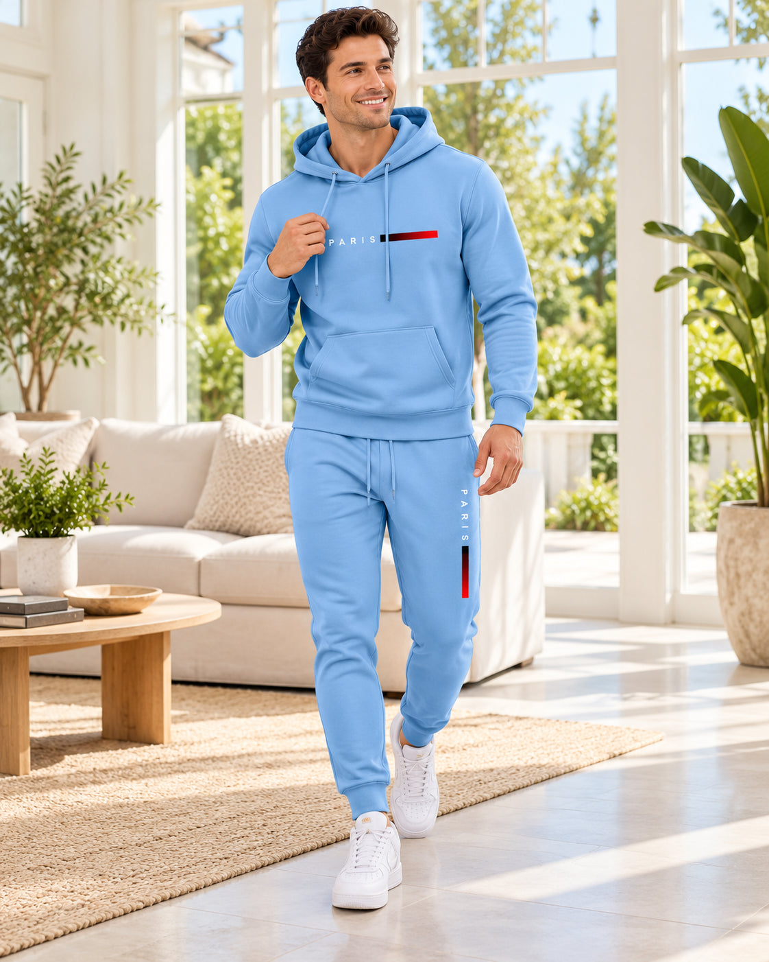 Men's Casual Hoodie and Jogger Pants Set