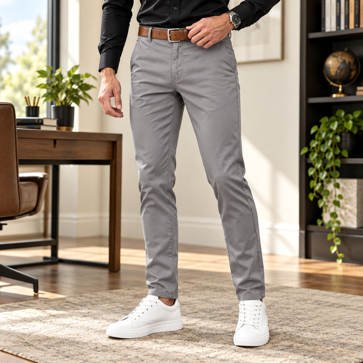 Men's Classic Cotton Fabric Casual Pants