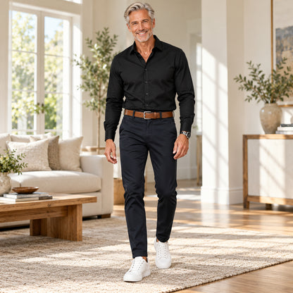 Men's Classic Cotton Fabric Casual Pants