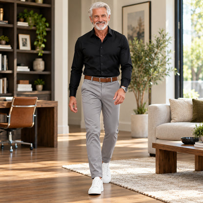 Men's Classic Cotton Fabric Casual Pants