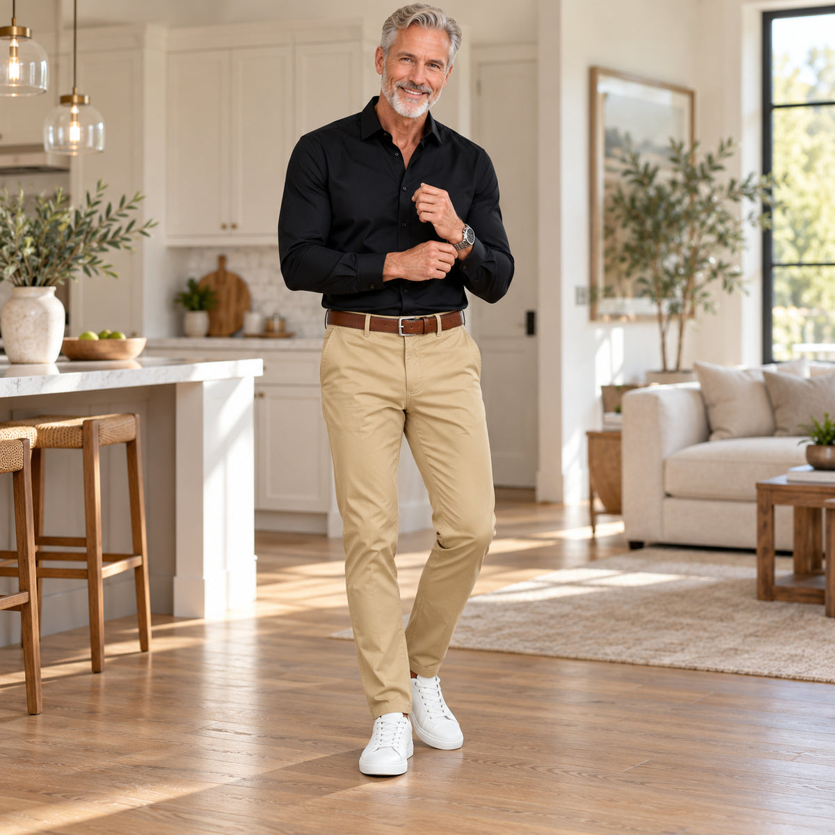 Men's Classic Cotton Fabric Casual Pants