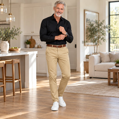 Men's Classic Cotton Fabric Casual Pants