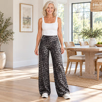 Dark Gray Leopard Print