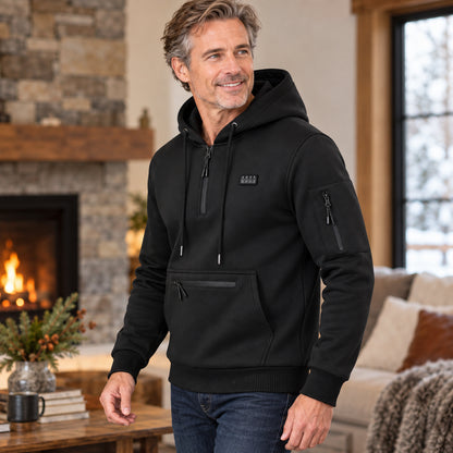 Men’s 4-Control 26-Zone USB Heated Pullover Hoodie