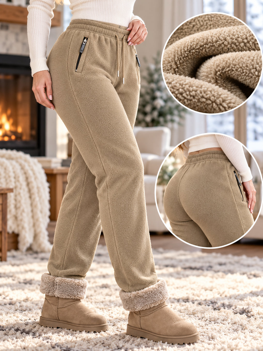 Women’s Fleece-Lined Warm Winter Pants