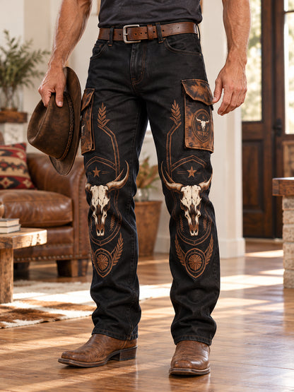 Men’s Western Graphic Cargo Pants