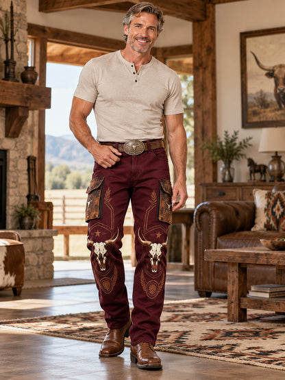 Men’s Western Graphic Cargo Pants