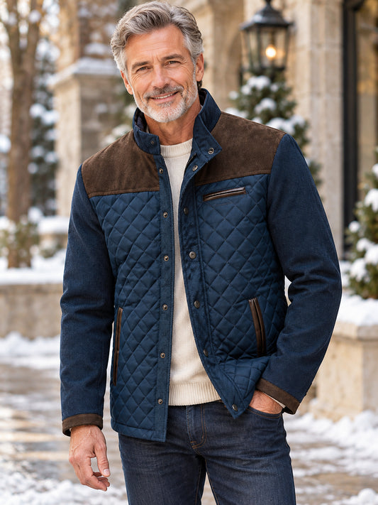 Men’s Heritage Quilted Stand-Collar Jacket