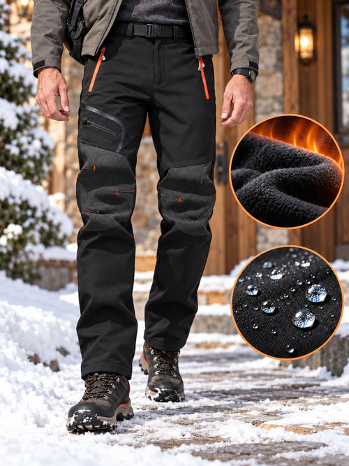 Men’s Fleece-Lined Outdoor Winter Pants