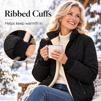 Women’s Warm-Lined Stand Collar Winter Jacket