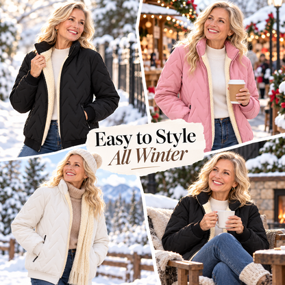 Women’s Warm-Lined Stand Collar Winter Jacket