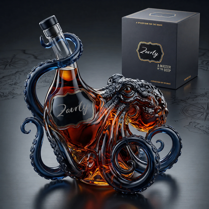 Octopus Black Spiced Rum Collector's Bottle
