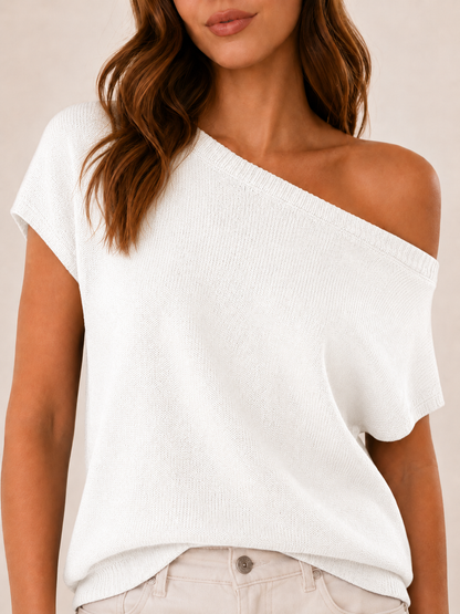 👚Women's Off-Shoulder Knit Top