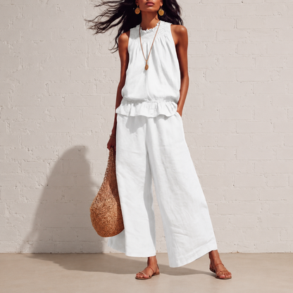 ☀️Women’s Breezy Linen-Blend Set