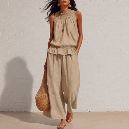 ☀️Women’s Breezy Linen-Blend Set
