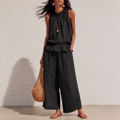☀️Women’s Breezy Linen-Blend Set