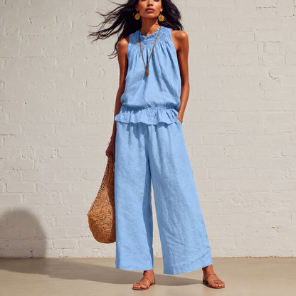 ☀️Women’s Breezy Linen-Blend Set
