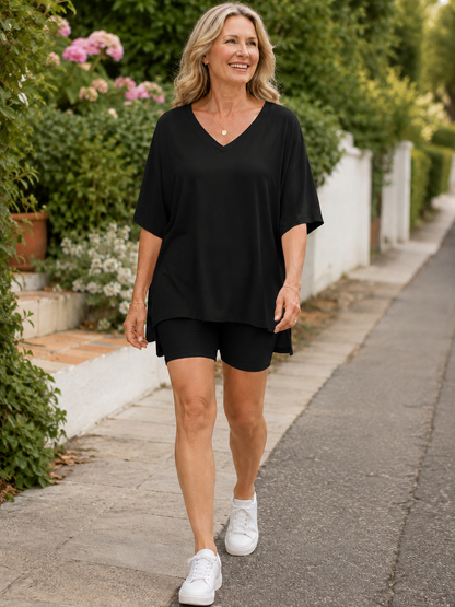 🛋️ Women's V-Neck Comfort Two-Piece Pajama Set