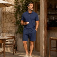 Navy Blue Shorts set