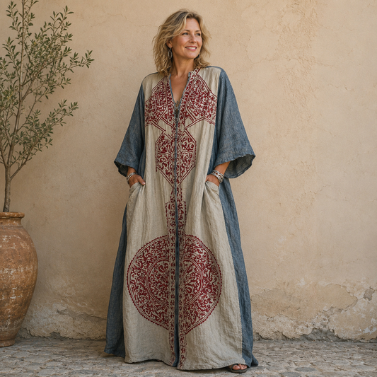 🛕 Vintage Printed Bohemian Wide-Leg Jumpsuit