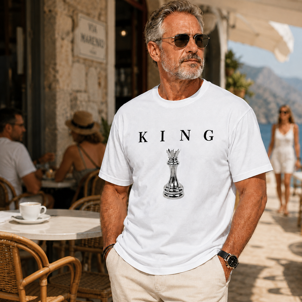 👑 Men’s KING Chess Graphic T-Shirt