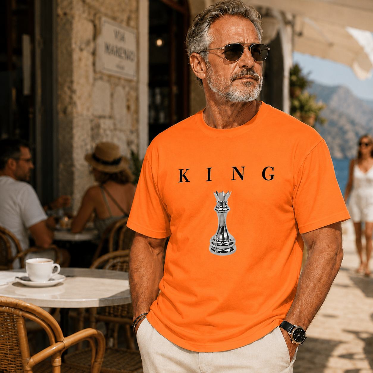 👑 Men’s KING Chess Graphic T-Shirt