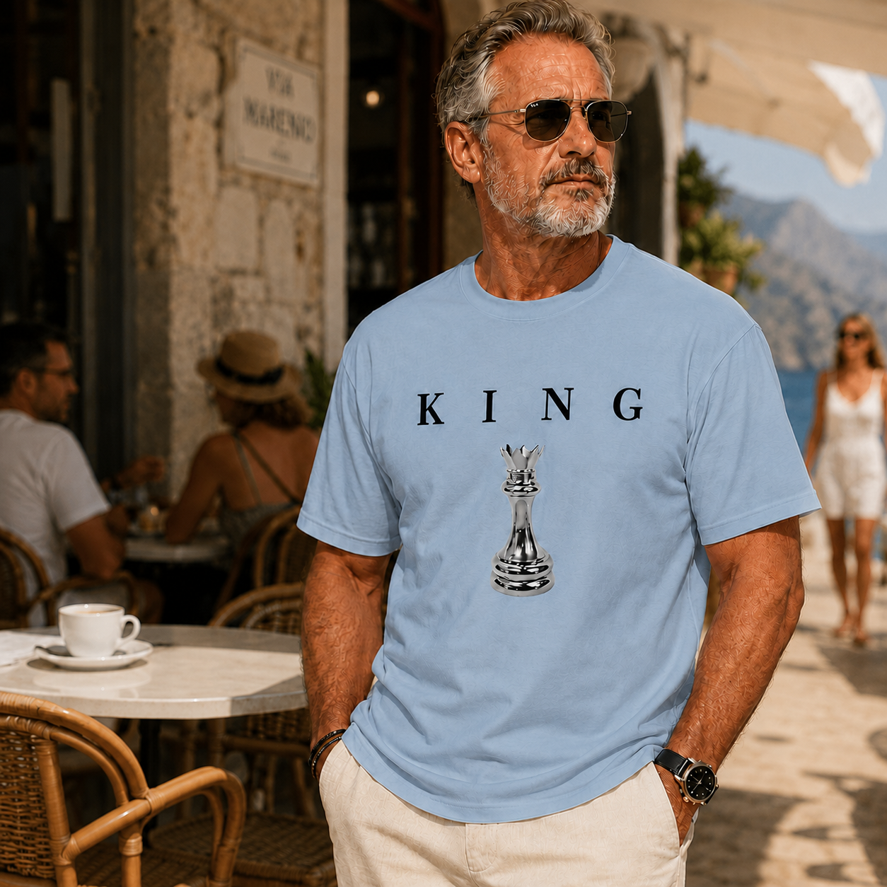 👑 Men’s KING Chess Graphic T-Shirt