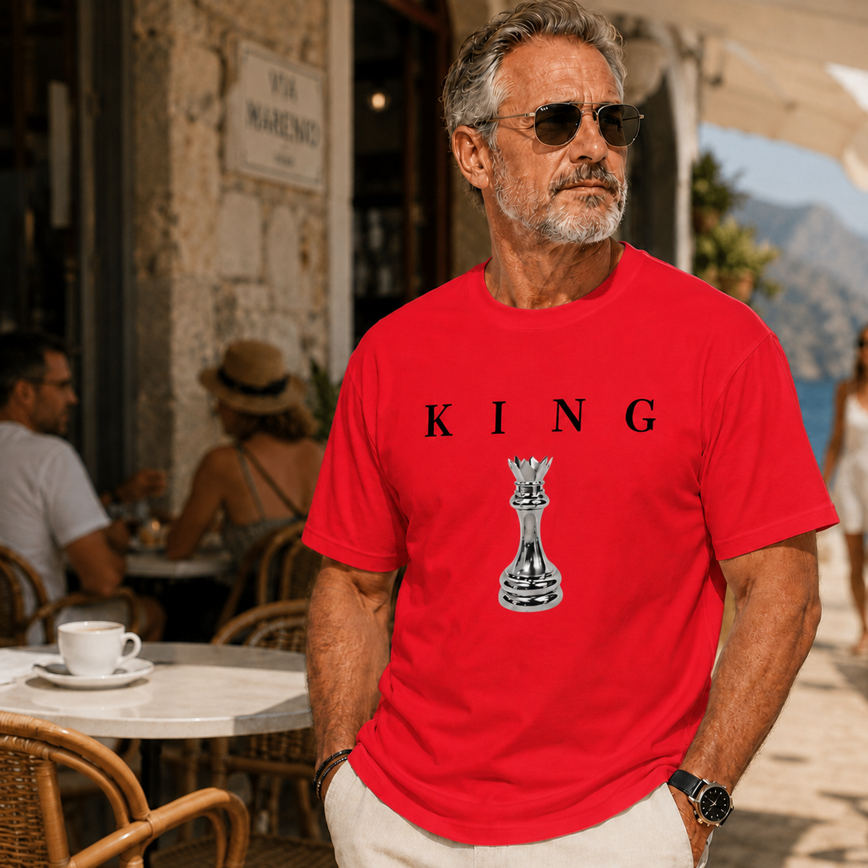 👑 Men’s KING Chess Graphic T-Shirt
