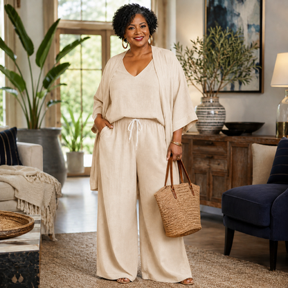 🌿 Women’s Relaxed 3-Piece Layered Lounge Set