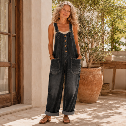 Women’s Relaxed Denim Bib Overalls