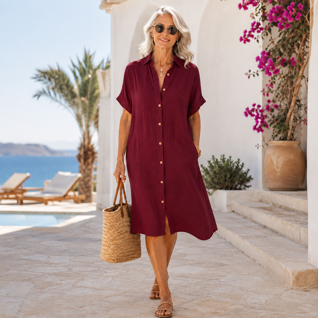 Women’s Oversized Shirt Dress
