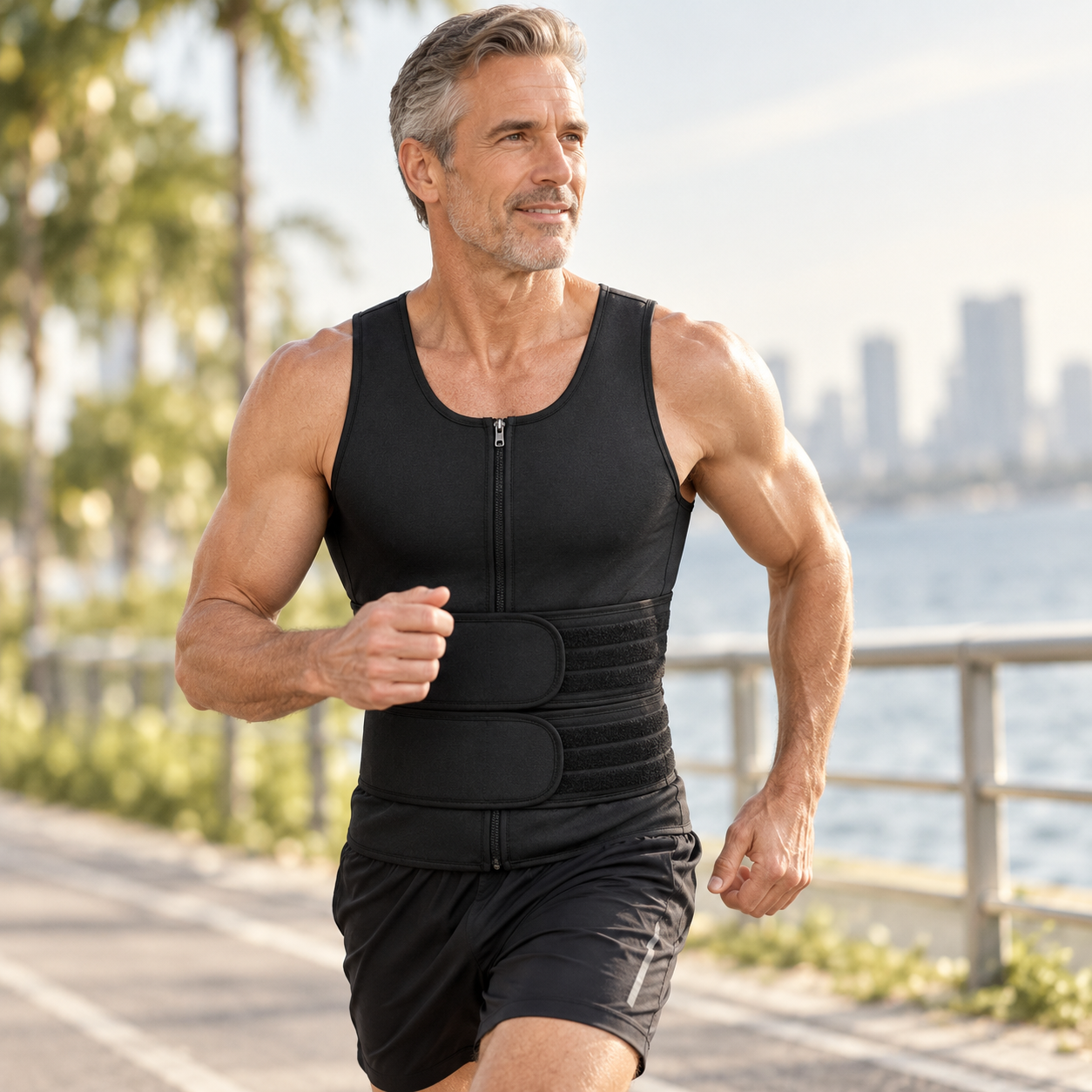 Men’s Double-Belt Workout Vest