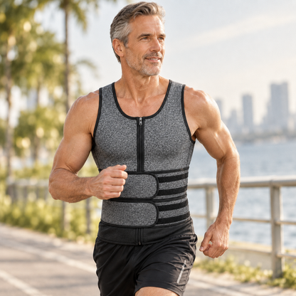 Men’s Double-Belt Workout Vest