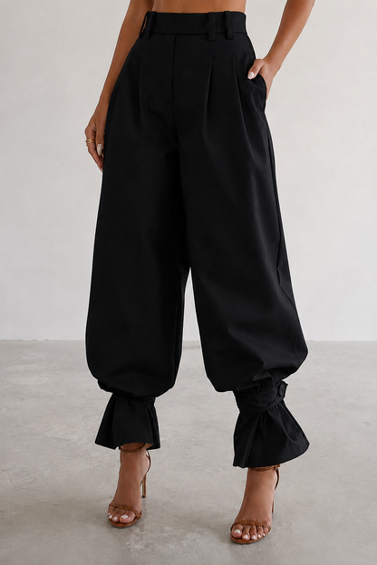 🤍Fashion women's High-Waisted Pleated Lantern Pants