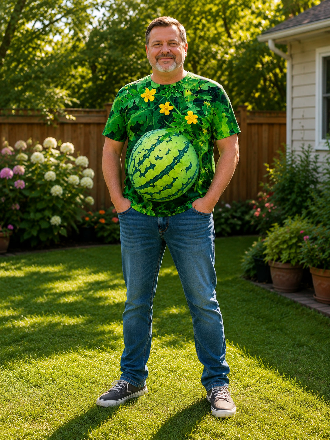 Men's Funny 3D Watermelon T-Shirt