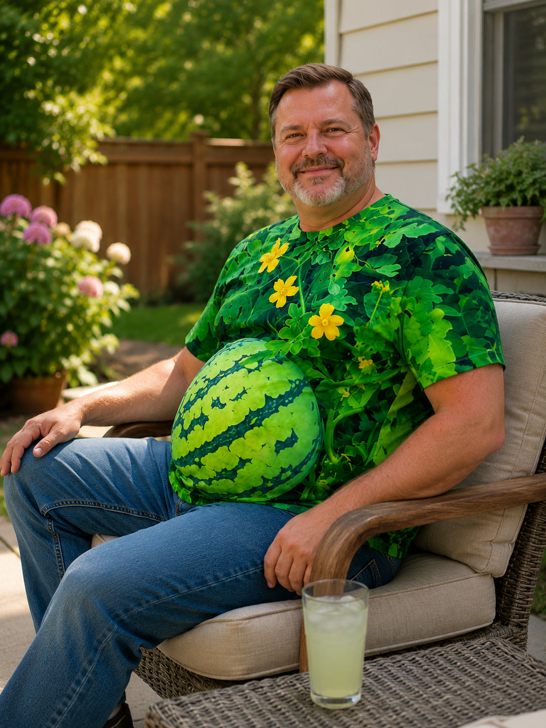 Men's Funny 3D Watermelon T-Shirt