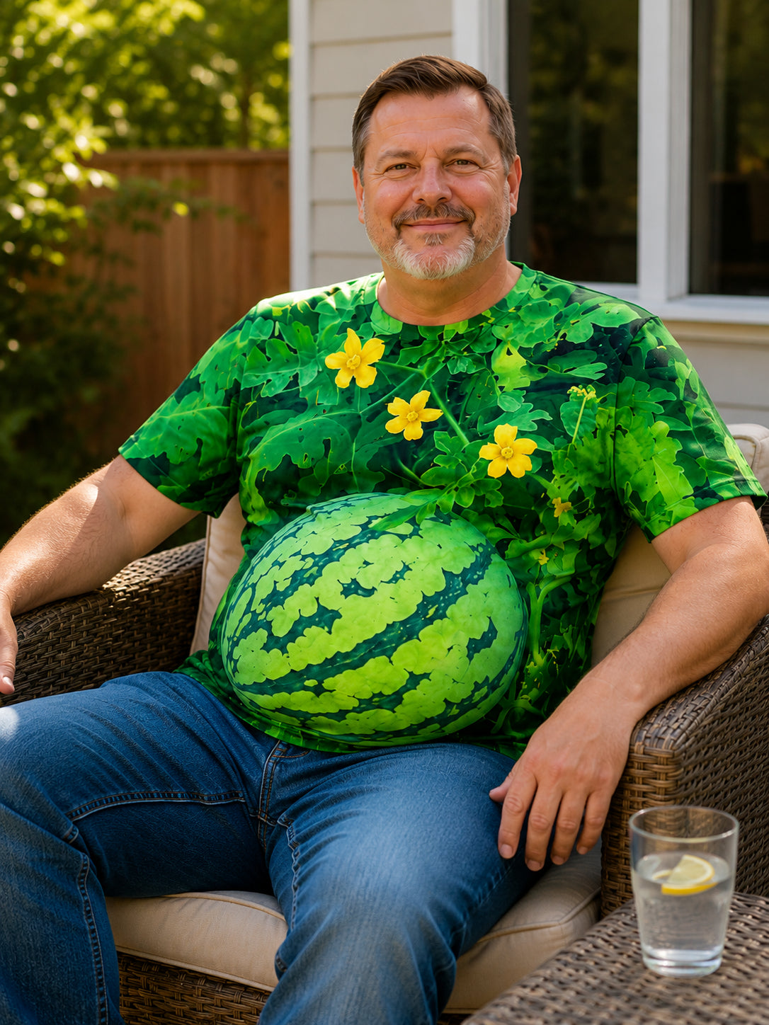 Men's Funny 3D Watermelon T-Shirt