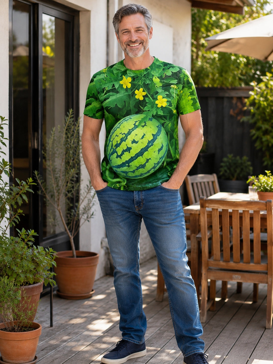 Men's Funny 3D Watermelon T-Shirt