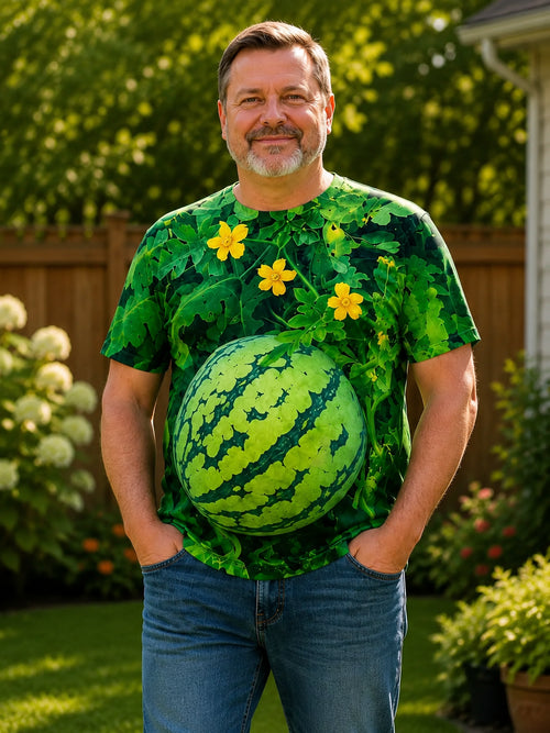 Men's Funny 3D Watermelon T-Shirt
