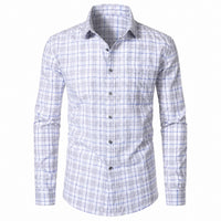 Grey Blue Plaid