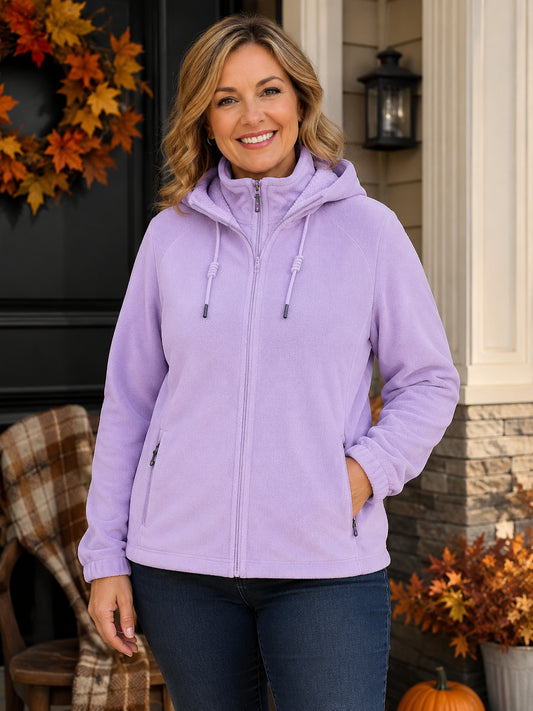 Women's Fleece-Lined Thermal Zip-Up Jacket