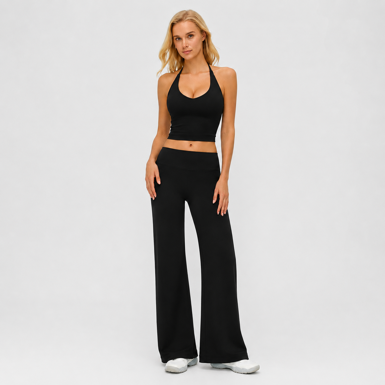 Women’s Sculpt & Flow Halter Flare Active Set
