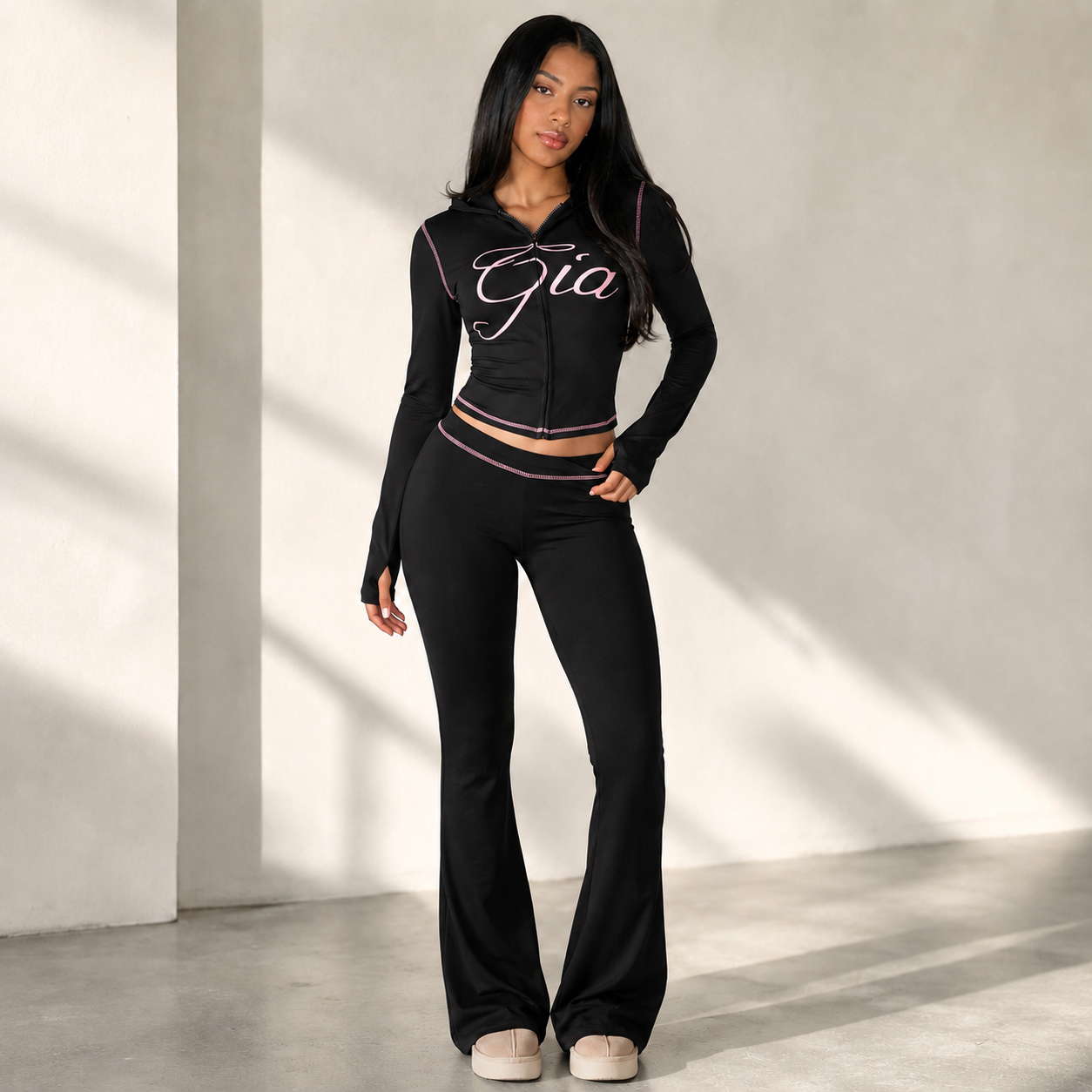 Women’s Raspberry Sculpting Zip Hoodie