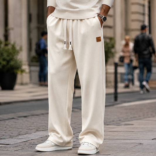 Men's Loose Straight-Leg Casual Sweatpants