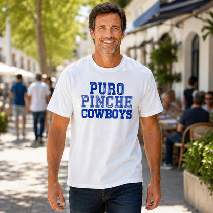 Men's Puro Pinche Cowboys Graphic Crewneck T-Shirt