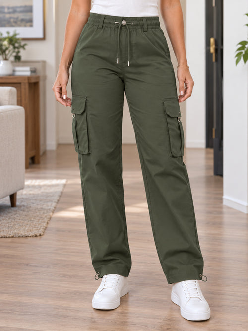Women's Relaxed Straight-Leg Cargo Pants