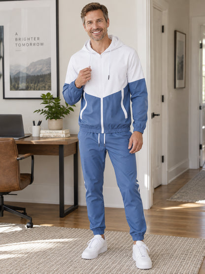Men's Ultra-Lightweight Windbreaker Tracksuit Set